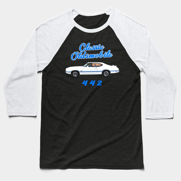 OLDSMOBILE 442 T-SHIRT Baseball T-Shirt by Cult Classics
